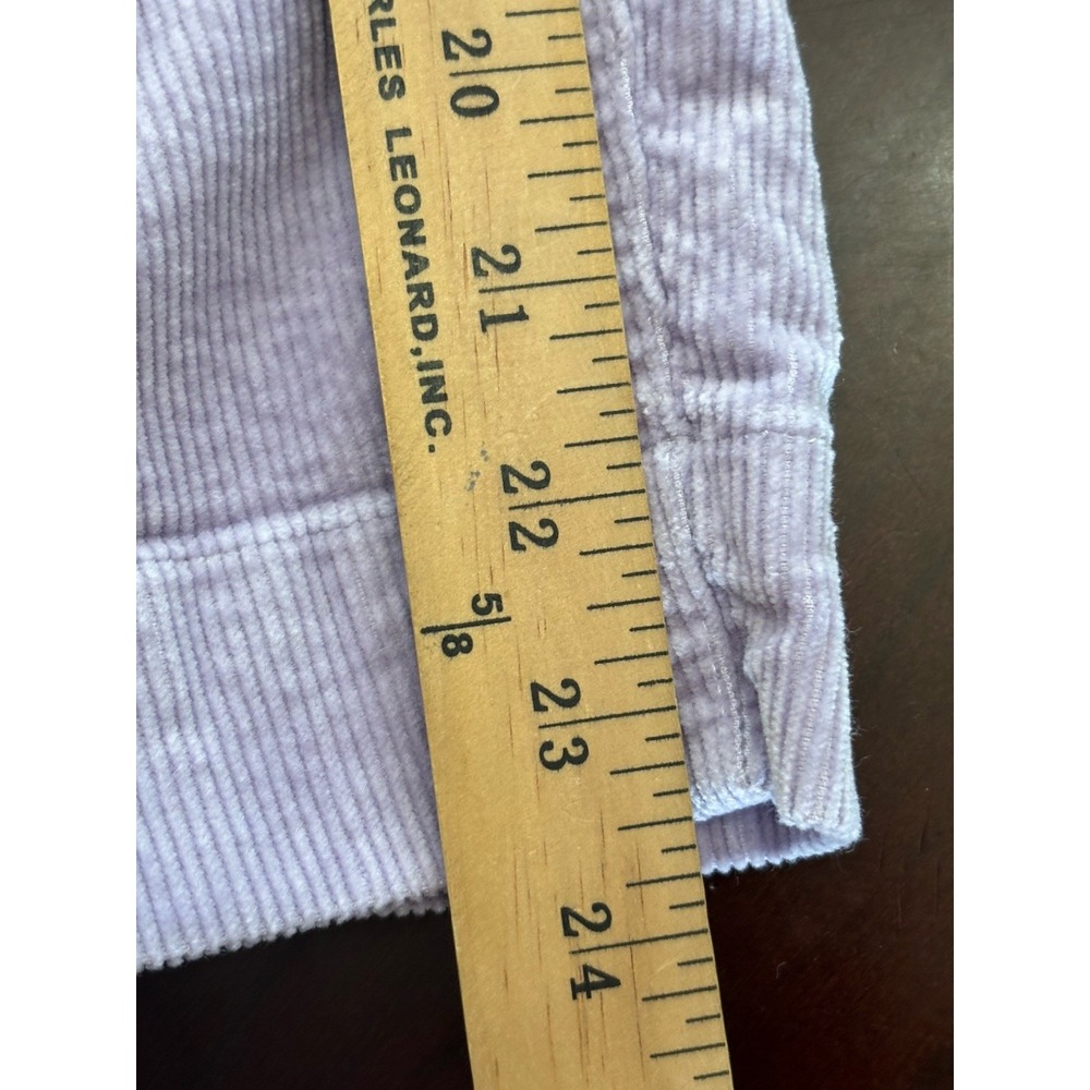 Maeve Anthropologie The Colette Corduroy Crop Wide Leg Pants Lavender 18W - Picture 11 of 11